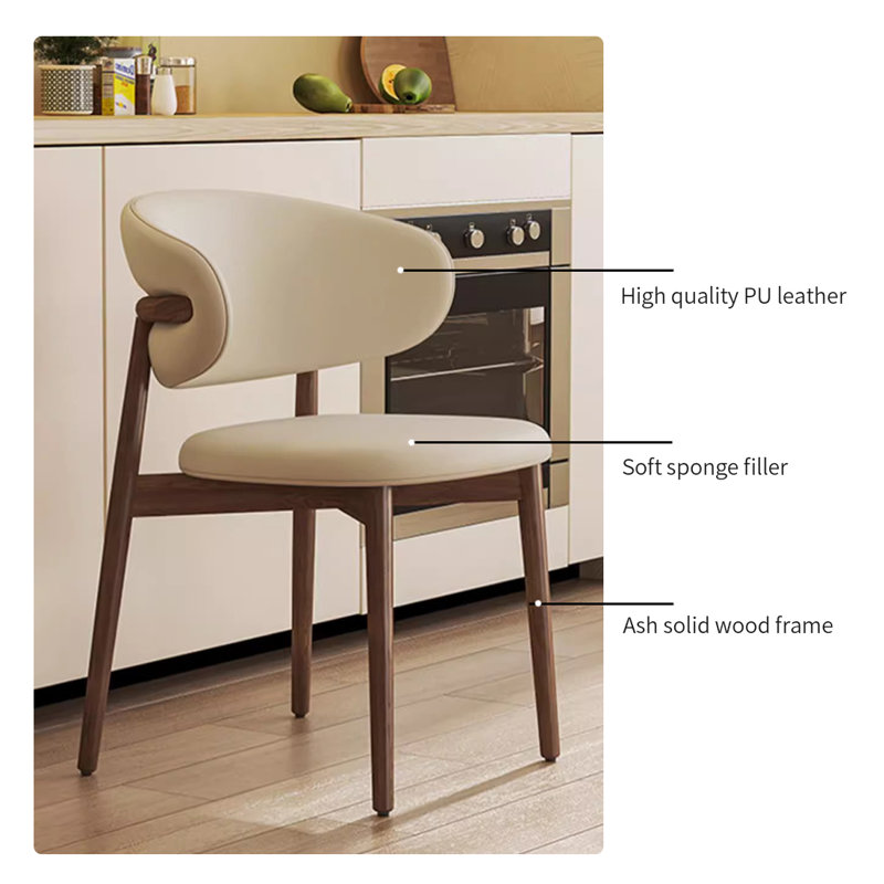 Corrigan Studio Ash Wood Rock Slab Rectangular Dining Table Sets ...
